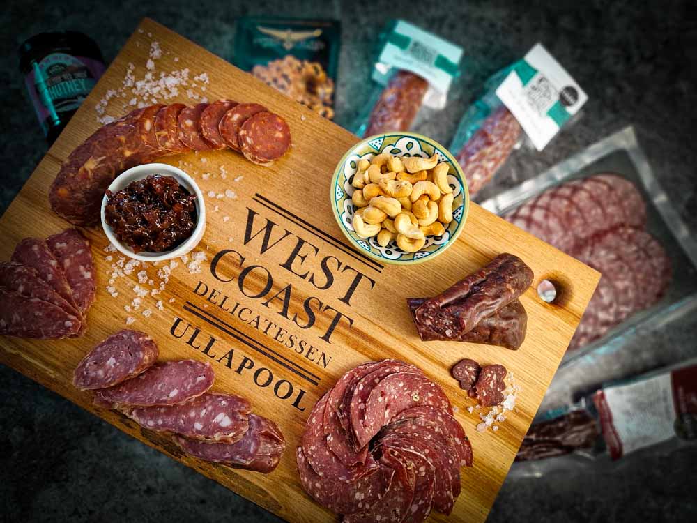 Charcuterie selection gift box scottish charcuterie west coast deli