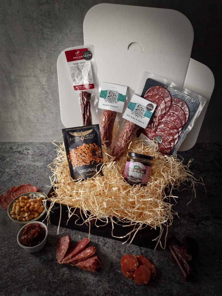 Charcuterie selection gift box scottish charcuterie west coast deli