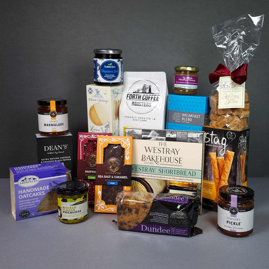 Scottish Food Hampers, Scottish gif basket. Scottish fayre. Ullapool, highlands, Hampers UK, Christmas hampers UK