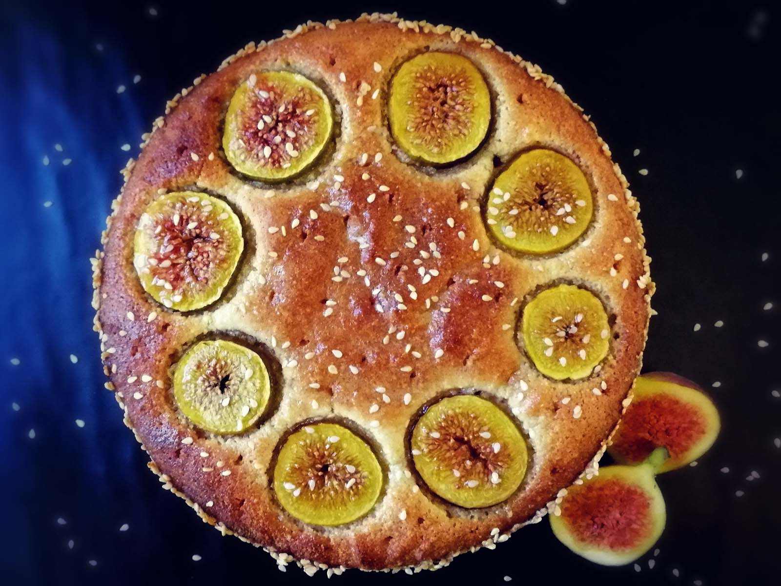 Home baking fig cake