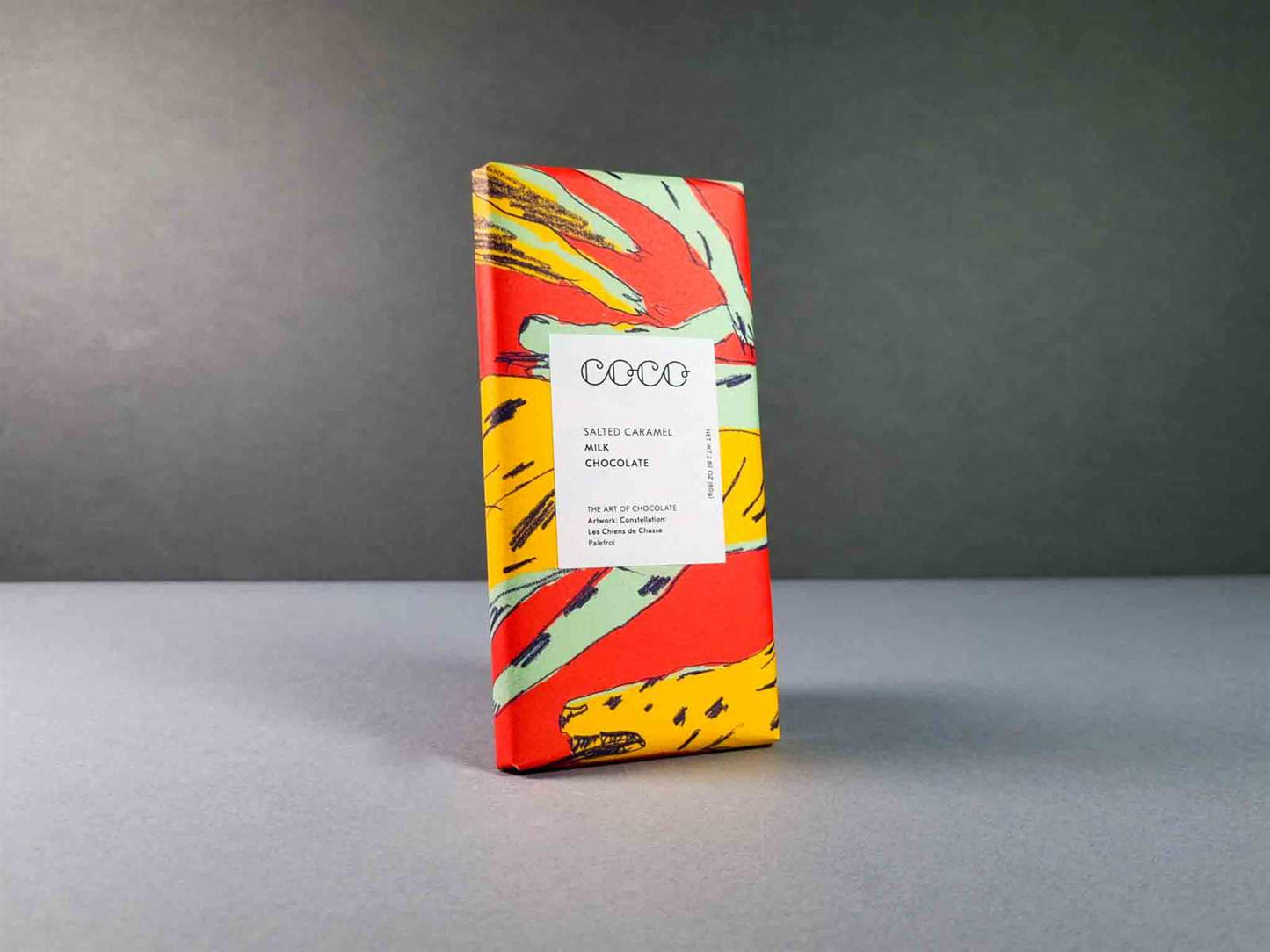 coco salted caramel milk cocolate. scottish chotolate