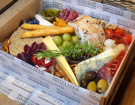 Gourmet Graze box. Ullapool Scotland. grazing box platter