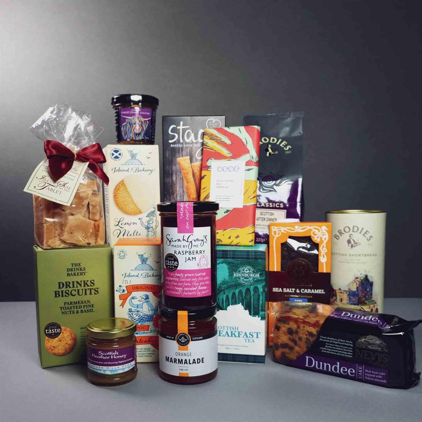West coast deli hamper. food basket scottish produce. foodie gifts