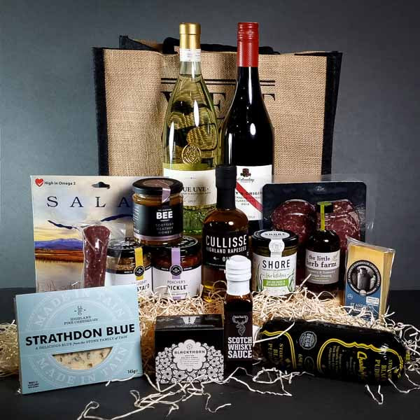 Scottish harvest hamper Highlander Hamper, gift basket, scottish hamper uk delivery