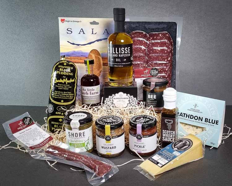 Scottish harvest hamper Highlander Hamper, gift basket, scottish hamper uk delivery