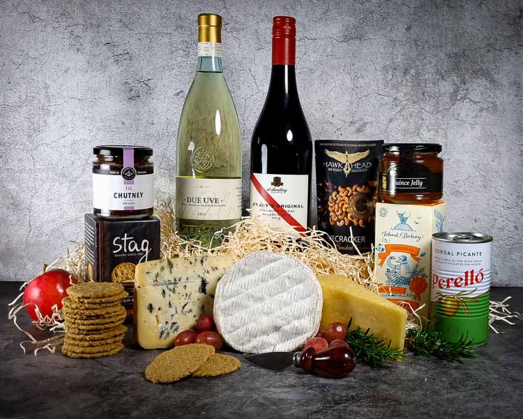 Cheese and Wine Hamper, scotland, uk delivery