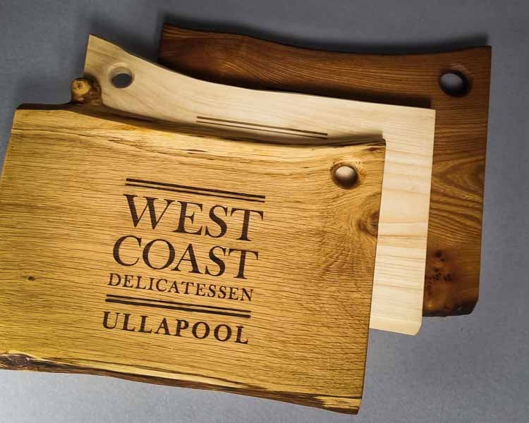 Wooden Cheese & Charcuterie Board, Ullapool Gift, reclaimed sustainable scottish wood