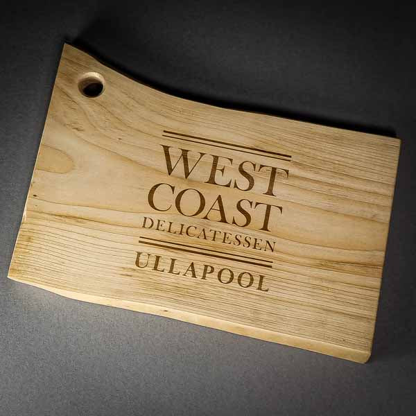 Wooden Cheese & Charcuterie Board, Ullapool Gift, reclaimed sustainable scottish wood