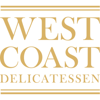 West coast delicatessen logo gold