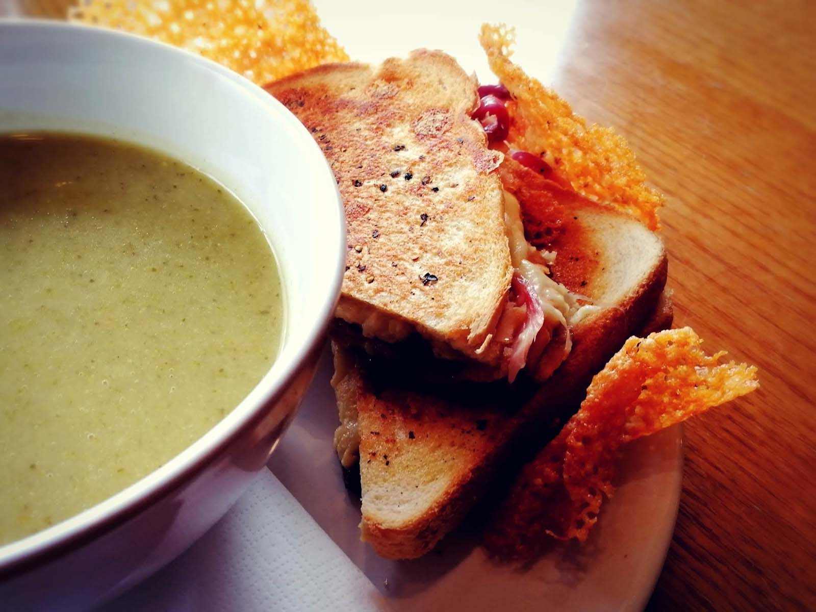 Heart warming soup and toastie