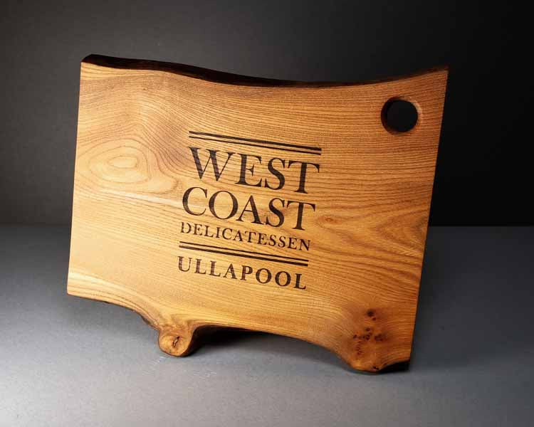Wooden Cheese & Charcuterie Board, Ullapool Gift, reclaimed sustainable scottish wood