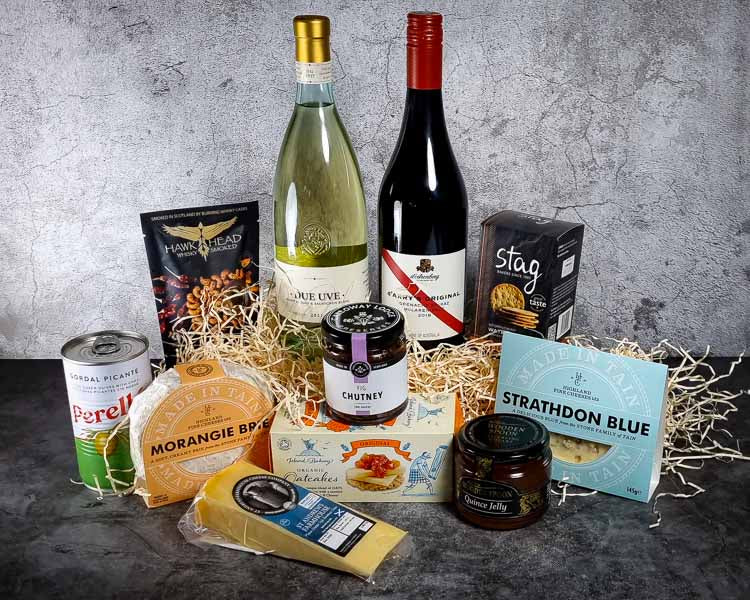 Cheese and Wine Hamper, scotland, uk delivery