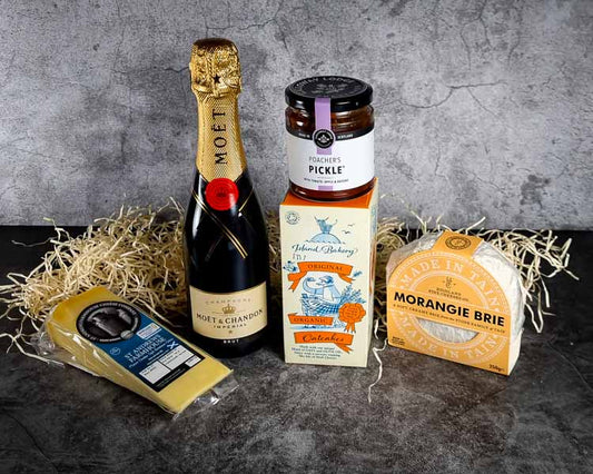 cheese and champagne hamper FREE DELIVERY available to UK mainland.