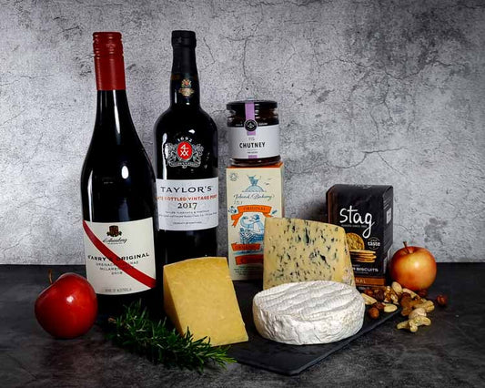 Cheese port and red Wine Hamper, scotland, uk delivery